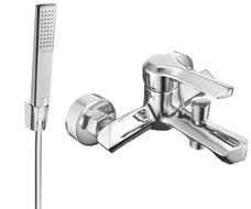 Mexen Sabre R72 bathtub mixer tap with shower head, Chrome - 7213R72-00