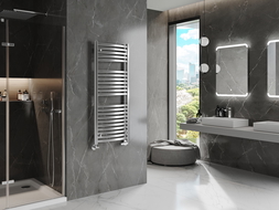 Mexen Helios bathroom radiator 1200 x 500 mm, 448 W, chrome - W103-1200-500-00-01