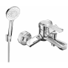 Mexen Sabre R74 bathtub faucet with shower set, chrome - 7213R74-00