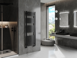 Mexen Helios bathroom radiator 1500 x 500 mm, 676 W, black - W103-1500-500-00-70