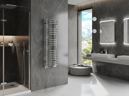 Mexen Eros bathroom radiator 1200 x 318 mm, 332 W, chrome - W112-1200-318-00-01