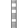 Mexen Eros 1600 x 318 mm Towel Radiator, 551 W, Black - W112-1600-318-00-70