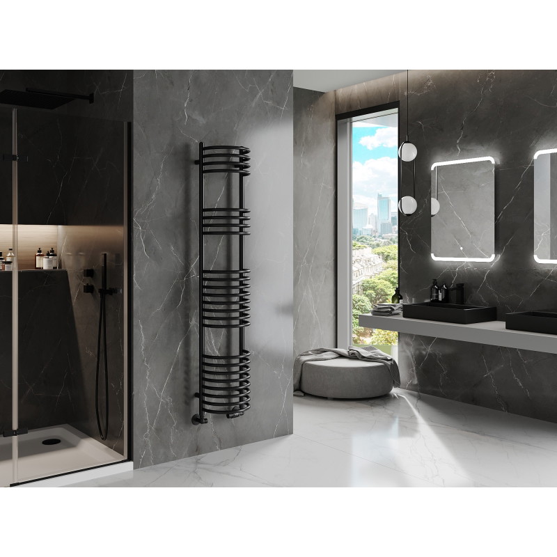 Mexen Eros bathroom radiator 1600 x 318 mm, 551 W, black - W112-1600-318-00-70