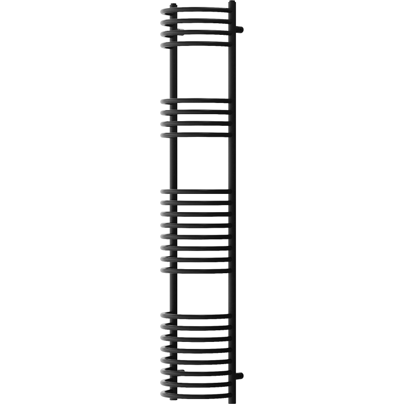 Mexen Eros 1600 x 318 mm Towel Radiator, 551 W, Black - W112-1600-318-00-70
