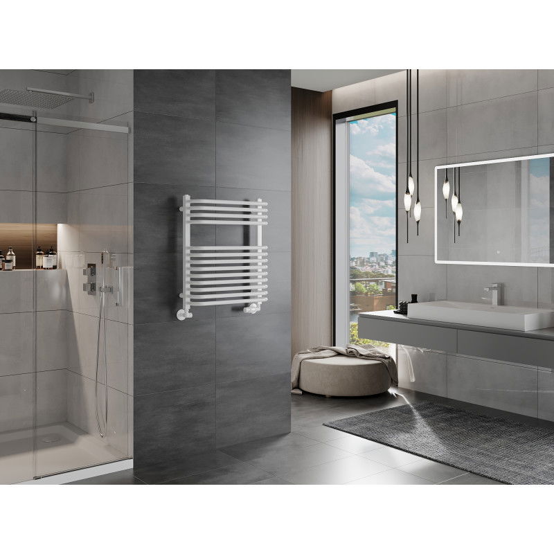 Mexen Apollo bathroom radiator 660 x 550 mm, 386 W, white - W117-0660-550-00-20