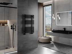 Mexen Apollo bathroom radiator 860 x 450 mm, 424 W, black - W117-0860-450-00-70