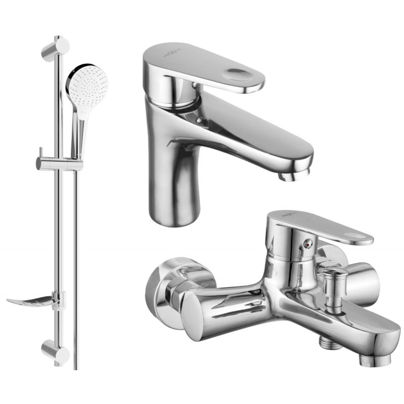 Mexen Kama DF05 bathtub set, Chrome - 72503DF05-00