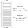 Mexen Pluton bathroom radiator 1700 x 600 mm, 991 W, black - W106-1700-600-00-70