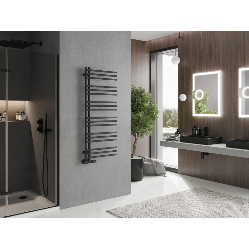 Mexen Neptun decorative bathroom radiator 1200 x 500 mm, 456 W, anthracite - W101-1200-500-00-66