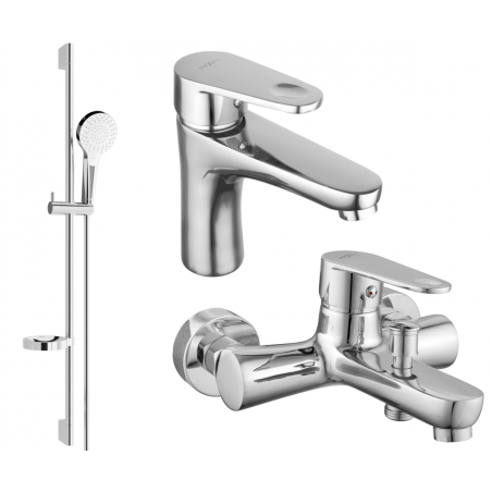 Mexen Kama DS05 bathtub set, Chrome - 72503DS05-00