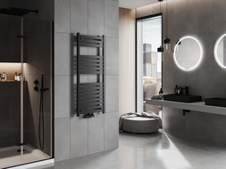 Mexen Uran bathroom radiator 1200 x 500 mm, 534 W, black - W105-1200-500-00-70