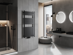Mexen Uran bathroom radiator 1200 x 600 mm, 623 W, black - W105-1200-600-00-70
