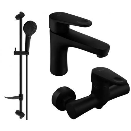 Mexen Kama DF05 shower set, Black - 72504DF05-70