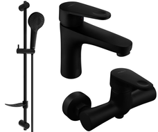 Mexen Kama DF05 shower set, Black - 72504DF05-70