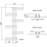 Mexen Jari bathroom radiator 1005 x 550 mm, 339 W, white - W115-1005-550-00-20