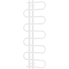Mexen Kiso decorative bathroom radiator 1250 x 500 mm, 256 W, white - W114-1250-500-00-20