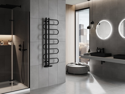Mexen Kiso bathroom radiator 1250 x 500 mm, 256 W, black - W114-1250-500-00-70