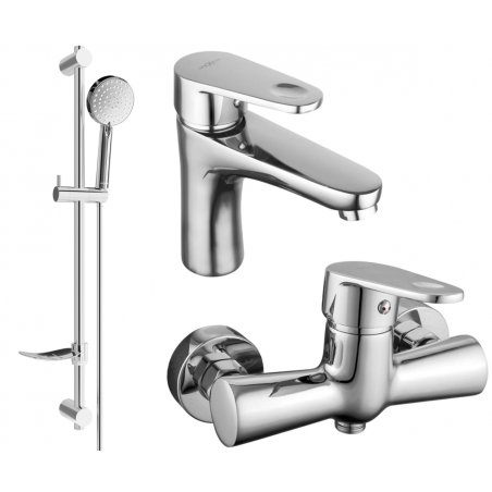 Mexen Kama DF75 shower set, Chrome - 72504DF75-00