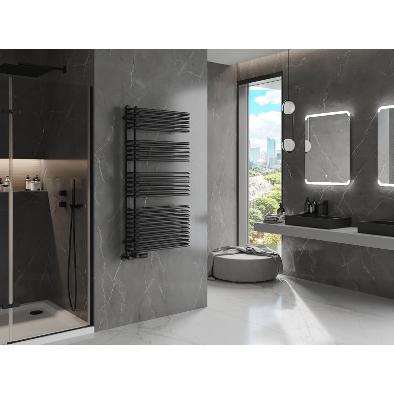 Mexen Amor bathroom radiator 1200 x 600 mm, 1083 W, black - W120-1200-600-00-70