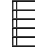 Mexen Jukon decorative bathroom radiator 988 x 500 mm, 461 W, black - W116-0988-500-00-70