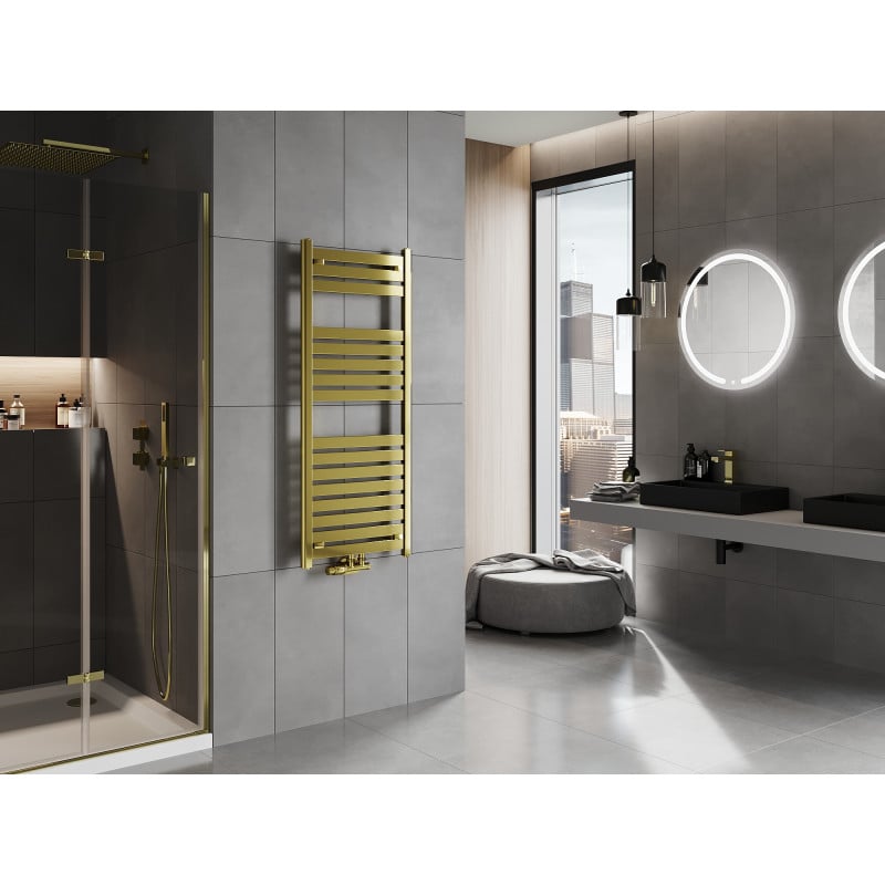Mexen Uran bathroom radiator 1200 x 500 mm, 422 W, gold - W105-1200-500-00-50