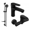 Mexen Kama DF75 shower set, Black - 72504DF75-70