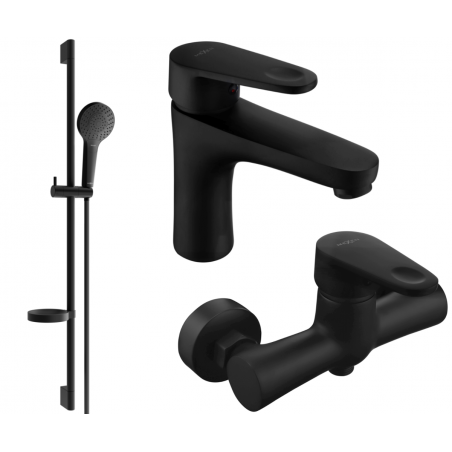 Mexen Kama DS05 shower set, Black - 72504DS05-70