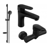Mexen Kama DS05 shower set, Black - 72504DS05-70