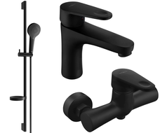 Mexen Kama DS05 shower set, Black - 72504DS05-70