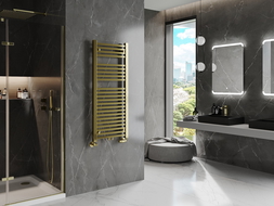 Mexen Pluton bathroom radiator 1200 x 500 mm, 493 W, gold - W106-1200-500-00-50