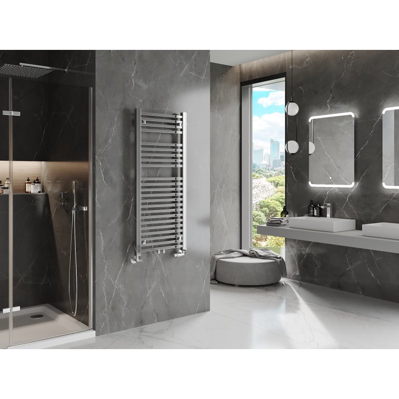 Mexen Pluton bathroom radiator 1200 x 500 mm, 493 W, chrome - W106-1200-500-00-01