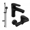 Mexen Kama DS75 shower set, Black - 72504DS75-70