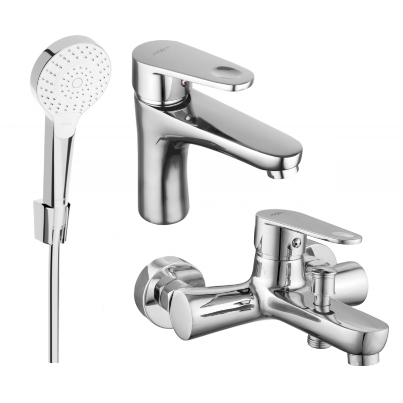 Mexen Kama R05 bath set, chrome - 72503R05-00