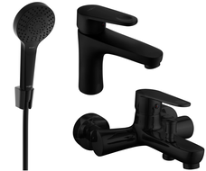 Mexen Kama R05 Bath Set, Black - 72503R05-70