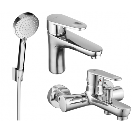 Mexen Kama R75 bath set, chrome - 72503R75-00