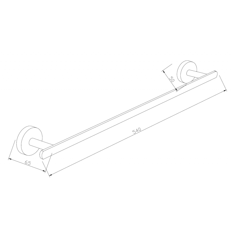 Mexen Loft towel rack, chrome - 7012624-00