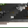 Mexen Milo 1-compartment granite sink with a kitchen mixer tap Aster, Black/Silver metallic - 6505-73-73450-57-B