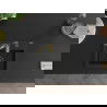 Mexen Milo 1-compartment granite sink with a kitchen mixer tap Aster, Black - 6505-77-73450-57-B