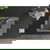 Mexen Enzo 1-compartment granite sink with a drip tray and kitchen mixer tap Aster, Grey - 6506-71-73450-07