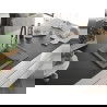 Mexen Enzo 1-compartment granite sink with a drip tray and kitchen mixer tap Aster, Grey - 6506-71-73450-07-B