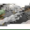 Mexen Enzo 1-compartment granite sink with a drip tray and kitchen mixer tap Aster, Grey - 6506-71-73450-57-B