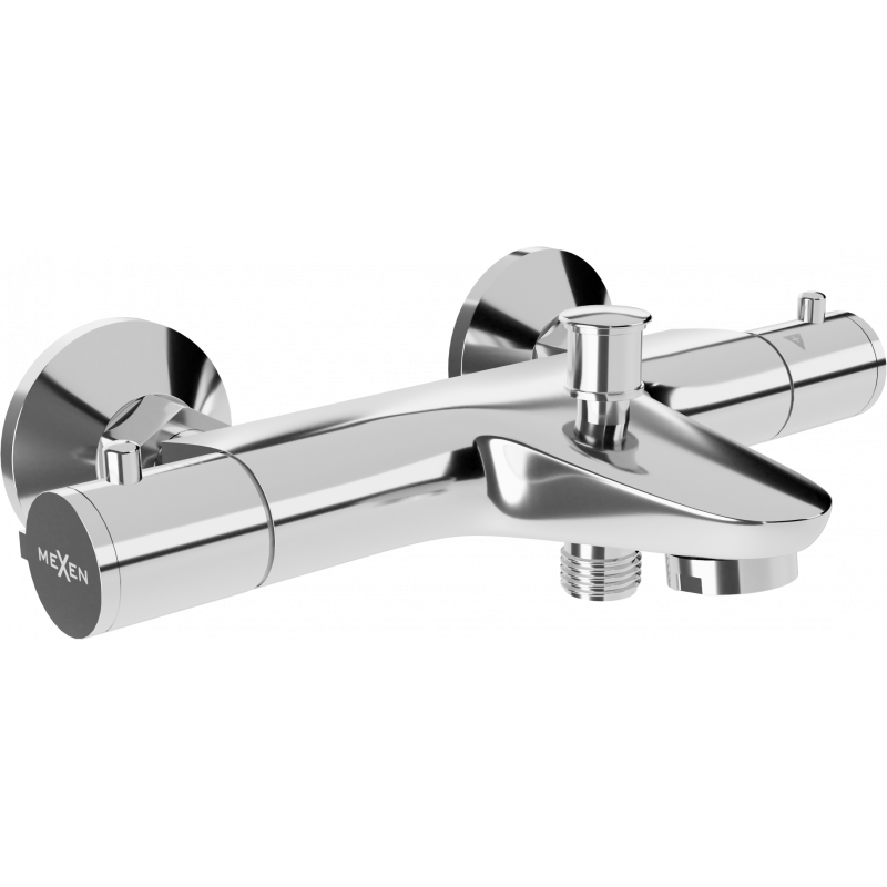 Mexen Nox thermostatic bath faucet, chrome - 77350-00