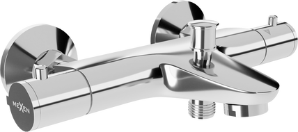 Mexen Nox thermostatic bathtub faucet, chrome - 77350-00