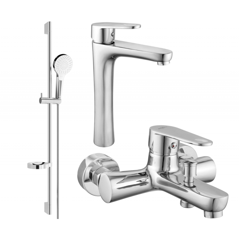 Mexen Kama DS05 bathtub set, Chrome - 72513DS05-00