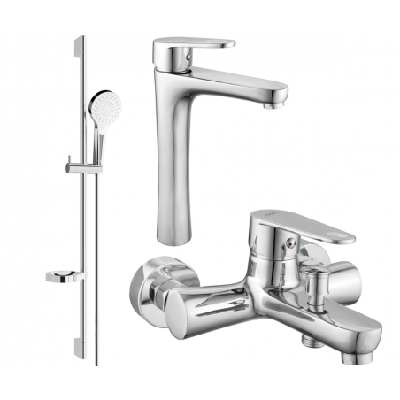 Mexen Kama DS05 bathtub set, Chrome - 72513DS05-00
