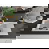 Mexen Gaspar 1.5-compartment granite sink with a drip tray and kitchen mixer tap Aster, White - 6507-20-73450-57-B
