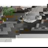 Mexen Gaspar 1.5-compartment granite sink with a drip tray and kitchen mixer tap Aster, Grey - 6507-71-73450-57-G