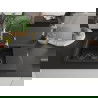 Mexen Gaspar granite sink 1.5-bowl with drainer and kitchen tap Aster, black/gold metallic - 6507-75-73450-57-B