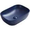 Mexen Rita countertop washbasin 45 x 32 cm, matte navy blue - 21084542