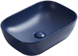 Mexen Rita countertop washbasin 45 x 32 cm, Navy blue matt - 21084542